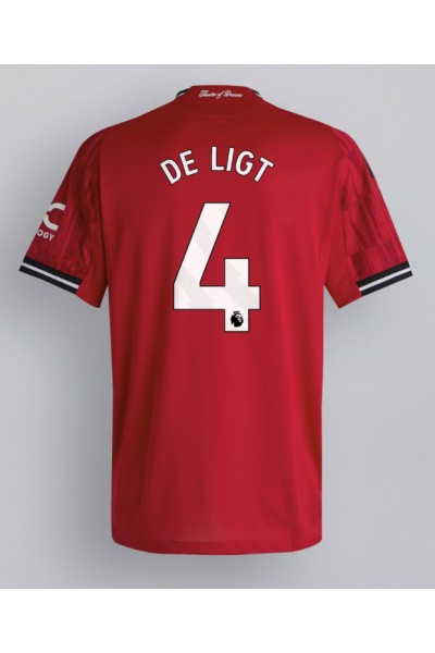 Manchester United Matthijs de Ligt #4 Jalkapallovaatteet Kotipaita 2025-26 Lyhythihainen Manchester United Matthijs de Ligt #4 Jalkapallovaatteet Kotipaita 2025-26 Lyhythihainen
